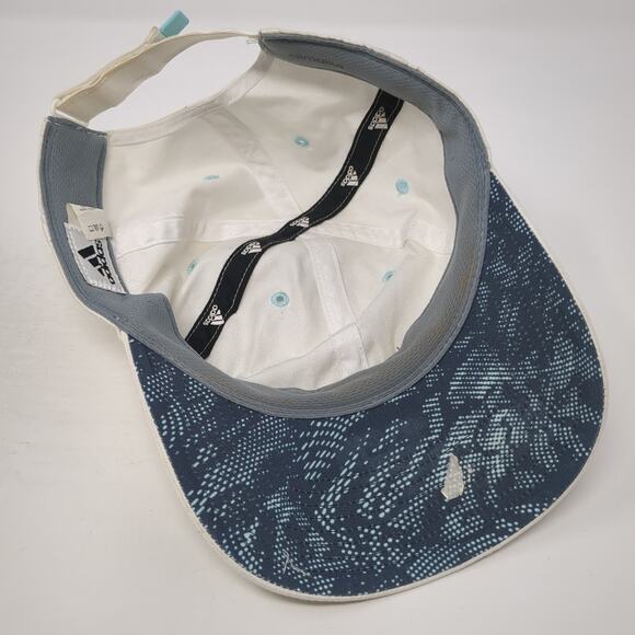 Adidas Strapback Hat Solid White One Size 3 Stripes Embroidered Logo - Picture 7 of 9